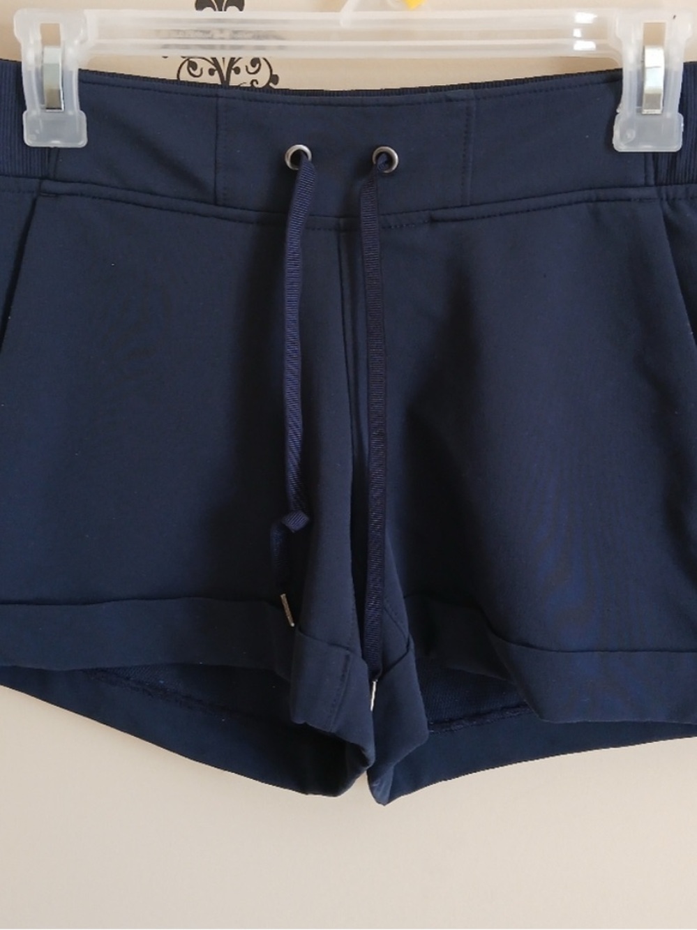 Athleta Navy Drawstring Athletic Shorts